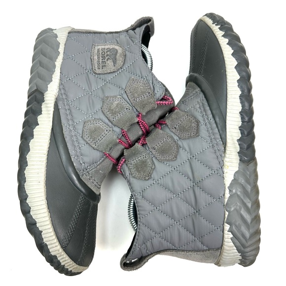 SOREL Out N About Plus Womens Quarry Gray Waterproof Ankle Boots Size 7.5 - Picture 7 of 10